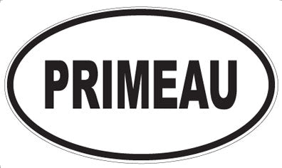 PRIMEAU - Oval Sticker