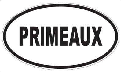 PRIMEAUX - Oval Sticker