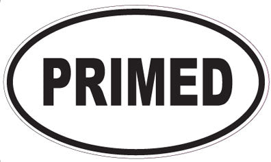 PRIMED - Oval Sticker