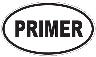 PRIMER - Oval Sticker