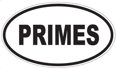 PRIMES - Oval Sticker