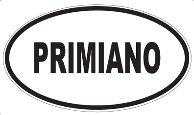 PRIMIANO - Oval Sticker