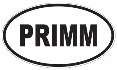 PRIMM - Oval Sticker