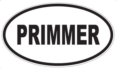 PRIMMER - Oval Sticker