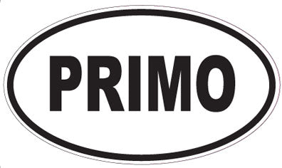 PRIMO - Oval Sticker