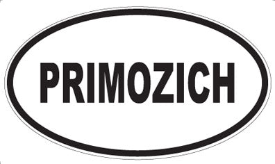PRIMOZICH - Oval Sticker