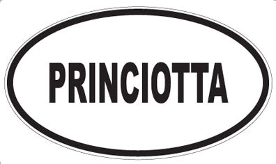 PRINCIOTTA - Oval Sticker