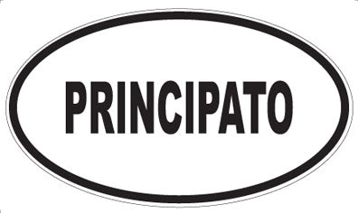 PRINCIPATO - Oval Sticker