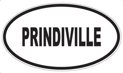 PRINDIVILLE - Oval Sticker