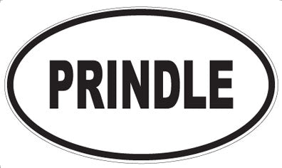PRINDLE - Oval Sticker