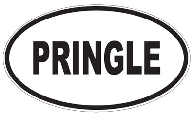 PRINGLE - Oval Sticker