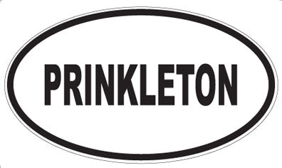 PRINKLETON - Oval Sticker