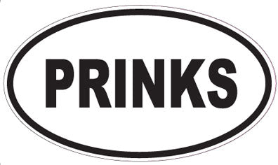 PRINKS - Oval Sticker