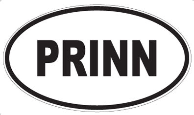PRINN - Oval Sticker