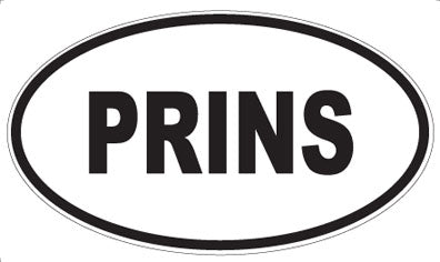 PRINS - Oval Sticker
