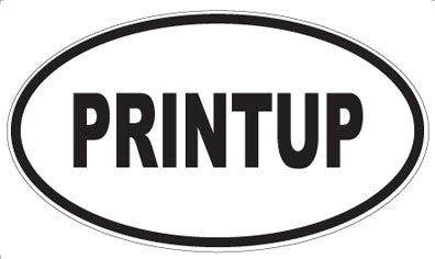 PRINTUP - Oval Sticker