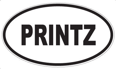 PRINTZ - Oval Magnet