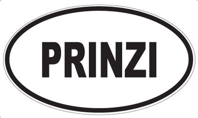 PRINZI - Oval Sticker