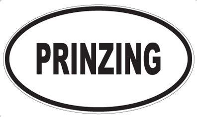 PRINZING - Oval Sticker