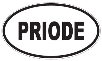 PRIODE - Oval Sticker