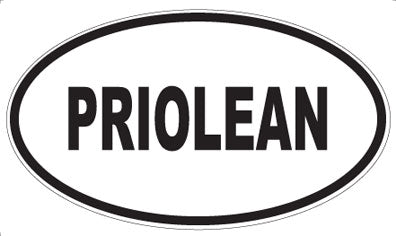 PRIOLEAN - Oval Sticker