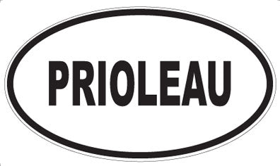 PRIOLEAU - Oval Sticker