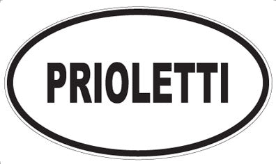 PRIOLETTI - Oval Sticker
