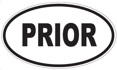 PRIOR - Oval Sticker