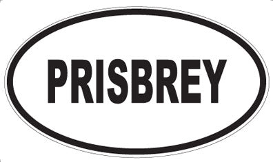 PRISBREY - Oval Sticker