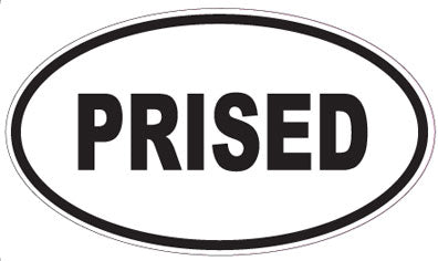 PRISED - Oval Sticker