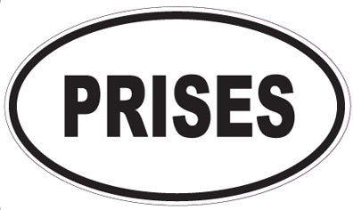 PRISES - Oval Sticker
