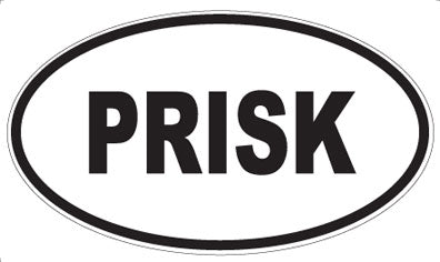 PRISK - Oval Sticker