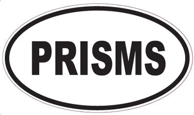 PRISMS - Oval Sticker