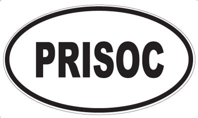 PRISOC - Oval Sticker