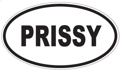 PRISSY - Oval Sticker