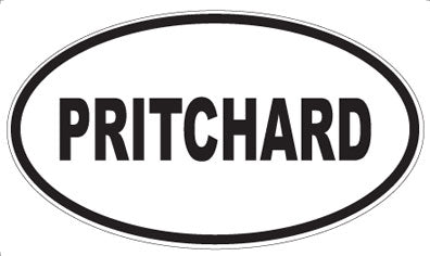 PRITCHARD - Oval Sticker