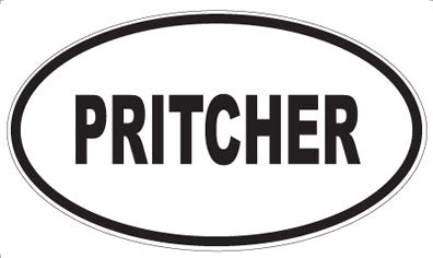 PRITCHER - Oval Magnet