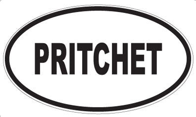 PRITCHET - Oval Sticker