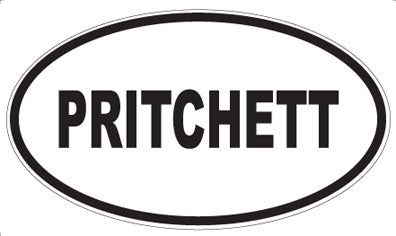 PRITCHETT - Oval Sticker