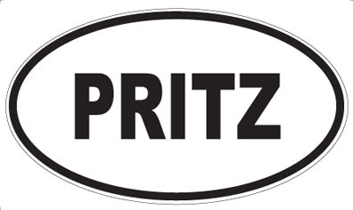 PRITZ - Oval Sticker