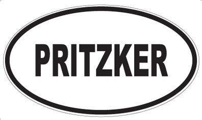 PRITZKER - Oval Sticker