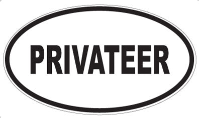 PRIVATEER - Oval Sticker
