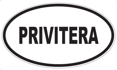 PRIVITERA - Oval Sticker