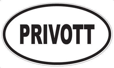 PRIVOTT - Oval Sticker