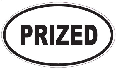 PRIZED - Oval Sticker