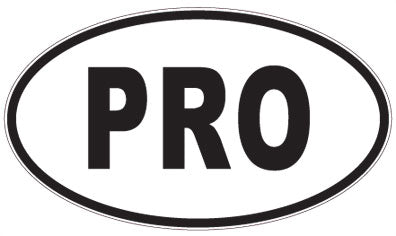 PRO - 3 Letter Initials Oval Sticker