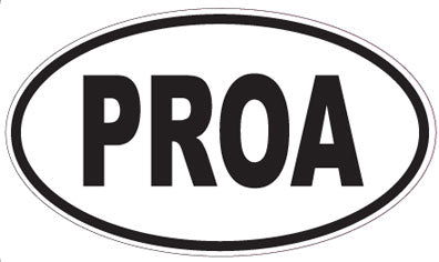 PROA - Oval Sticker