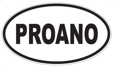 PROANO - Oval Sticker