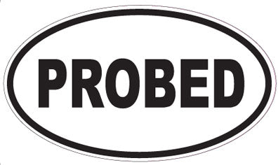 PROBED - Oval Sticker