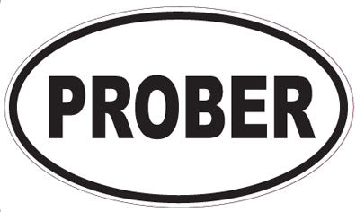 PROBER - Oval Sticker